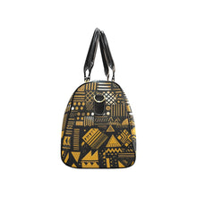 Load image into Gallery viewer, Gold and Black Duffle New Waterproof Travel Bag