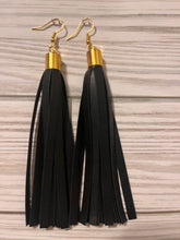 Load image into Gallery viewer, PU Leather Tassel Earrings
