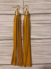Load image into Gallery viewer, PU Leather Tassel Earrings
