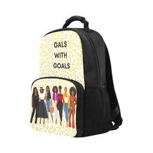 Load image into Gallery viewer, Gals with Goals Backpack Laptop Backpack
