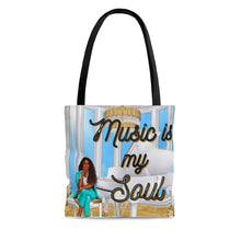 Load image into Gallery viewer, Music is my Soul Tote Bag
