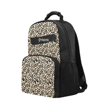 Load image into Gallery viewer, Princess Cheetah print backpack
